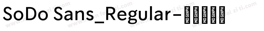 SoDo Sans_Regular字体转换